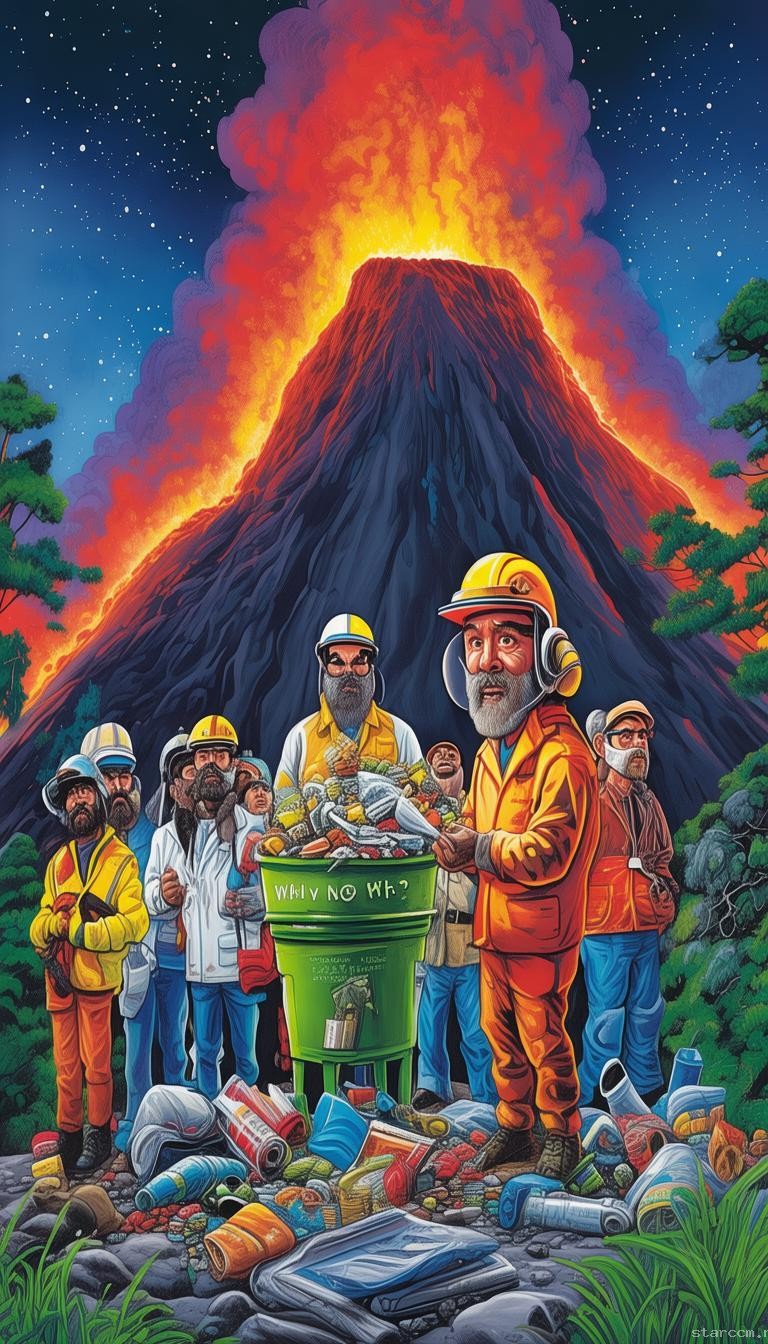 为什么人类不把垃圾倾倒在活火山里？